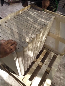 Yellow Sandstone Bullnose Window Copping Tile Opus