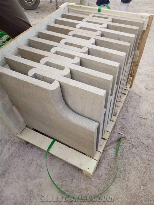 Yellow Sandstone Bullnose Window Copping Tile Opus