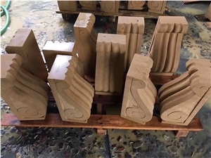 Yellow Sandstone Window Sill Wall Cladding Bullnos