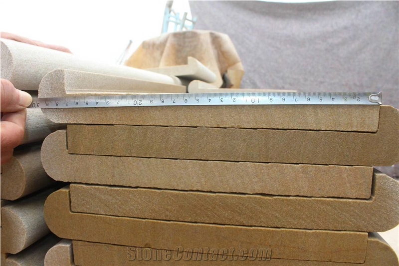 Yellow Sandstone Window Sill Wall Cladding Bullnos