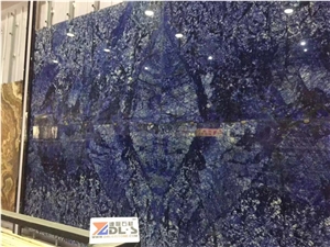 Blue Sodalite Granite Slabs Building Stone Tiles