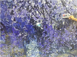 Blue Sodalite Granite Slabs Building Stone Tiles