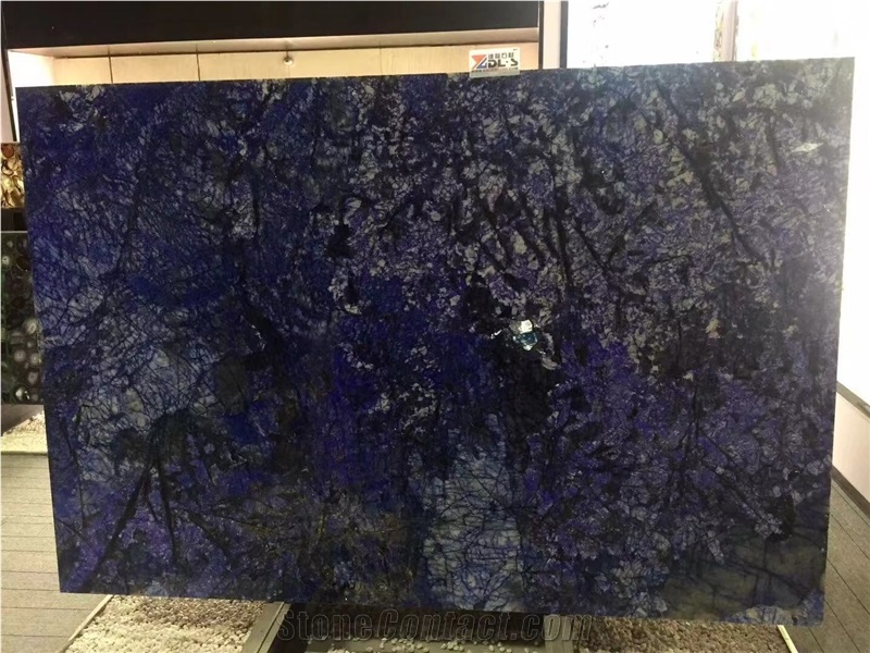 Blue Sodalite Granite Slabs Building Stone Tiles