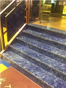 Blue Sodalite Granite Slabs Building Stone Tiles