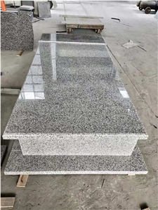 China New G655 White Granite Cemetery Tombstone