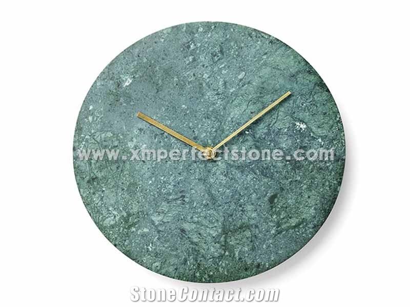Black Marble Wall Clock 12 Inch Marble Clock