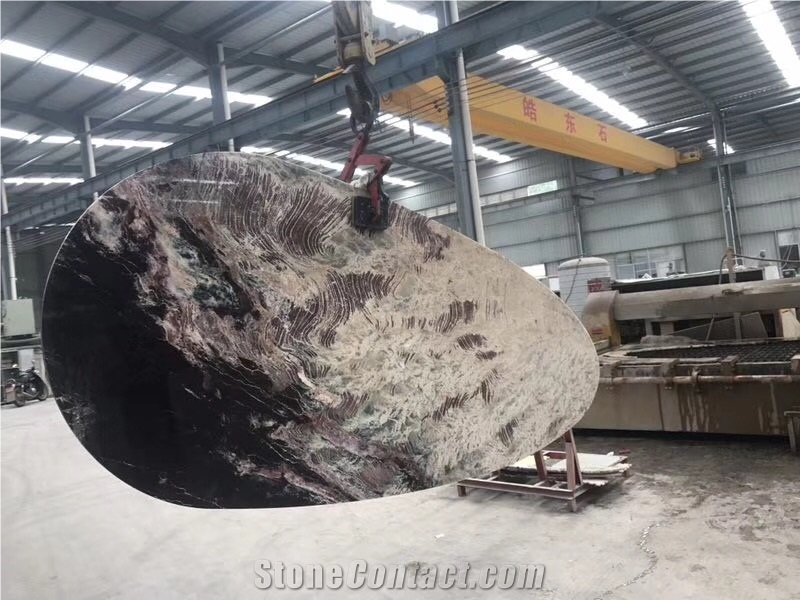 Translucent Colorful Onyx Table for Interior Stone