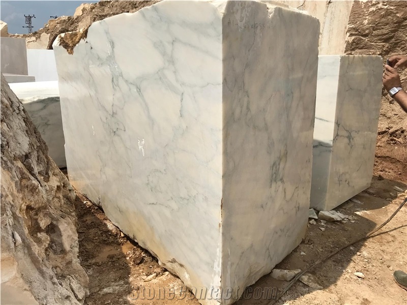 Turkish Calacatta Verde Marble Blocks