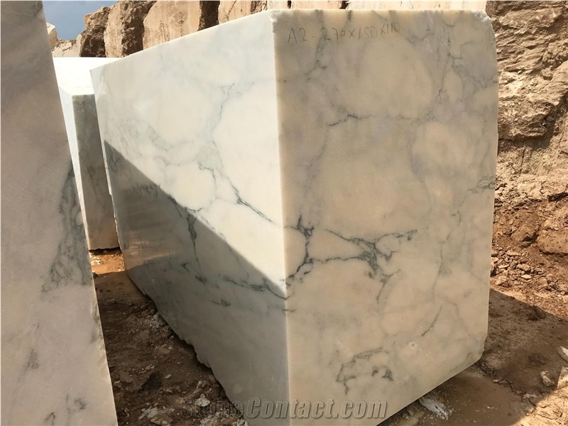 Turkish Calacatta Verde Marble Blocks