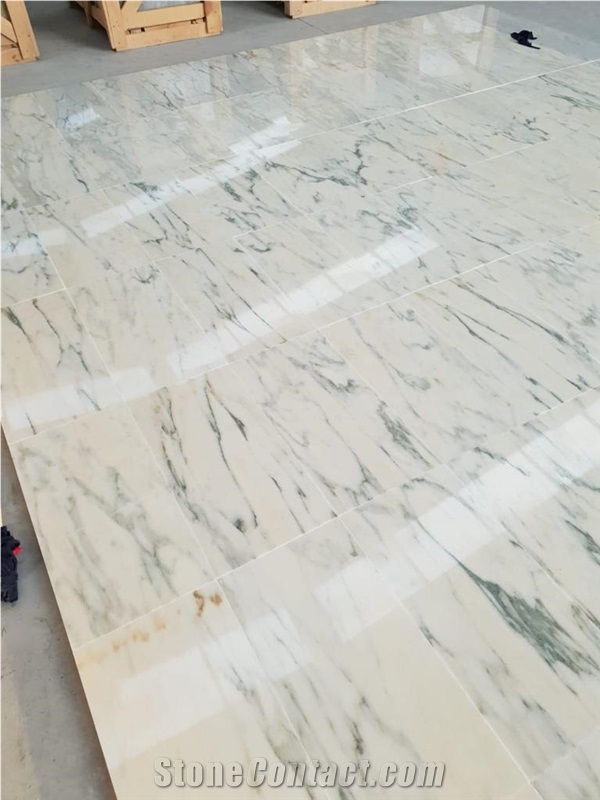 Turkish Calacatta Verde Marble Blocks