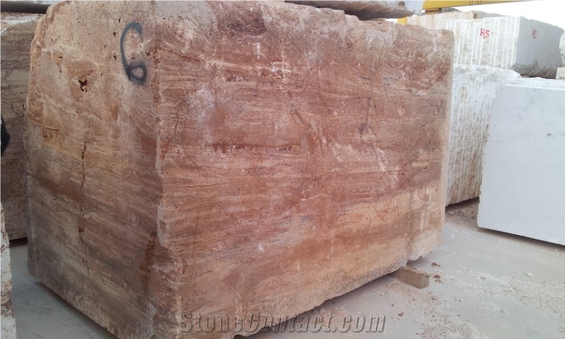 Travertino Rojo Red Travertine Blocks