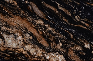 Black Amber Granite Slabs