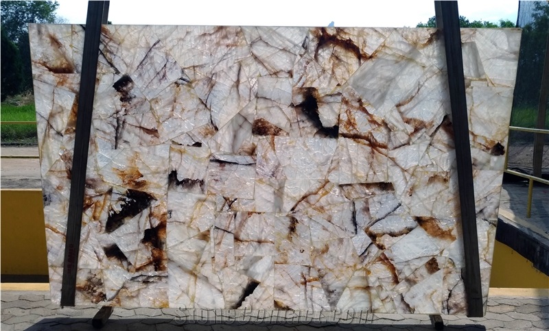Hematoid Mosaic Semiprecious Stone Slabs