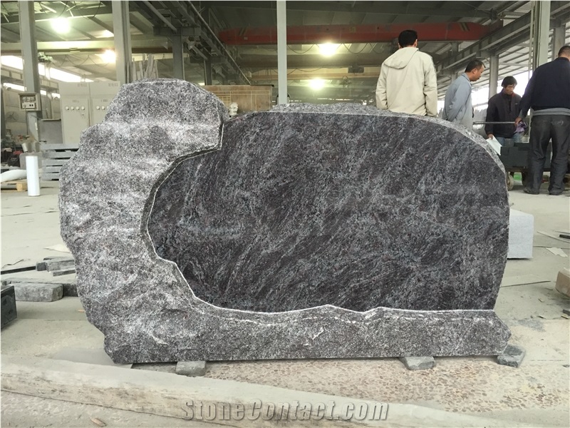 Bahama Blue Monument with Rock Pitch on Front