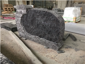 Bahama Blue Monument with Rock Pitch on Front