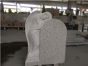Bethel White Monument with Angel Sculpted