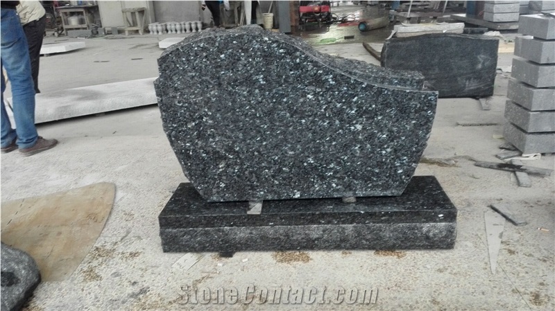 Blue Pearl Custom Western Style Monument