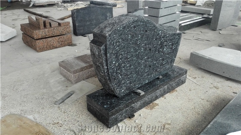 Blue Pearl Custom Western Style Monument