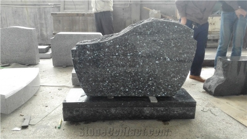 Blue Pearl Custom Western Style Monument