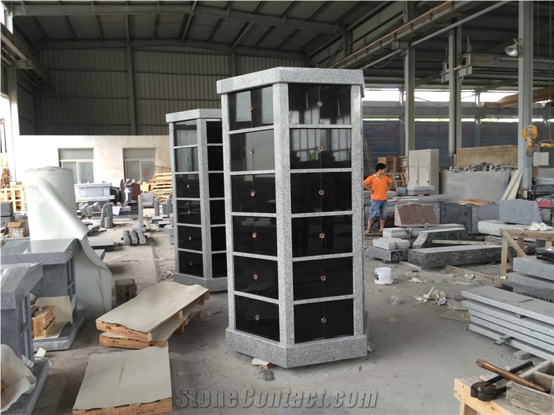 China Gray G603 72 Niche Hexagon Columbarium