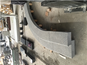 G654 Padang Dark Gray Granite Block Steps