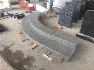 G654 Padang Dark Gray Granite Block Steps