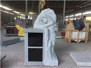 Gray Angel Sculpted with Columbarium