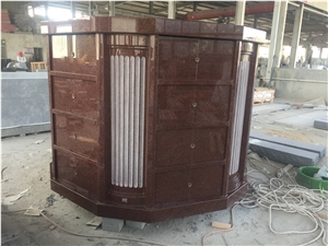 India Red 48 Niche Hexagon Columbarium