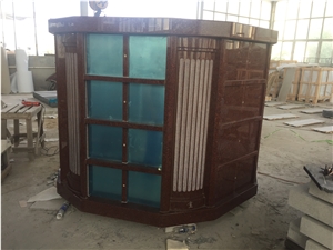 India Red 48 Niche Hexagon Columbarium