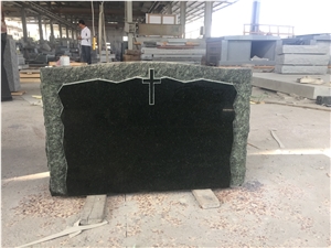Mongolian Galaxy Green Monument with Rock Edges