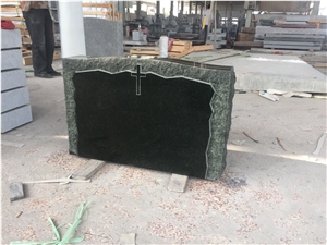 Mongolian Galaxy Green Monument with Rock Edges