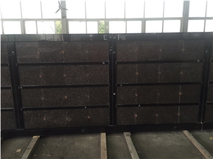 Shanxi Black with India Mahogany Doors Columbarium