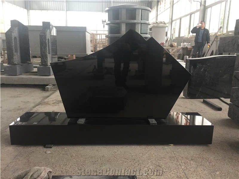 Shanxi Jet Black Custom Monument Tomstone
