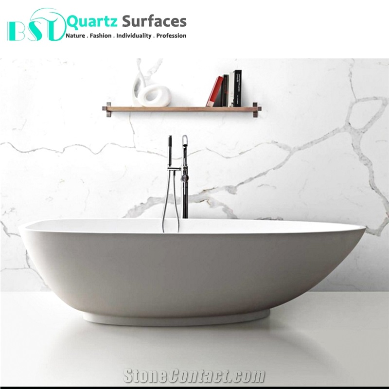 Calacatta Gold Man-Made Quartz Slab