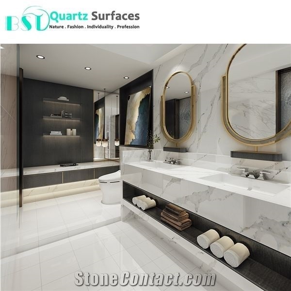 Calacatta Gold Quartz Stone Slabs