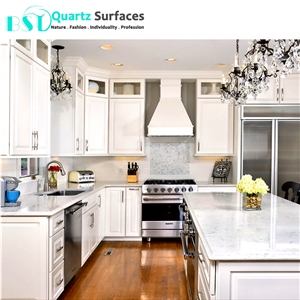 Decorative Engineered Quartz Stone Countertops Benchtop