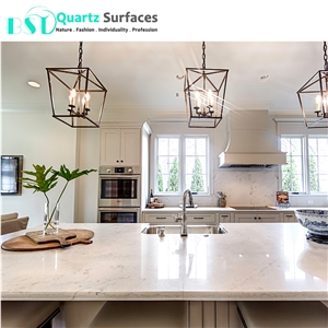 Decorative Engineered Quartz Stone Countertops Benchtop