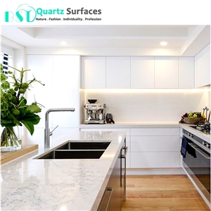 Decorative Engineered Quartz Stone Countertops Benchtop