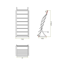 Ceramic Tile Display Stand Rack for Showroom
