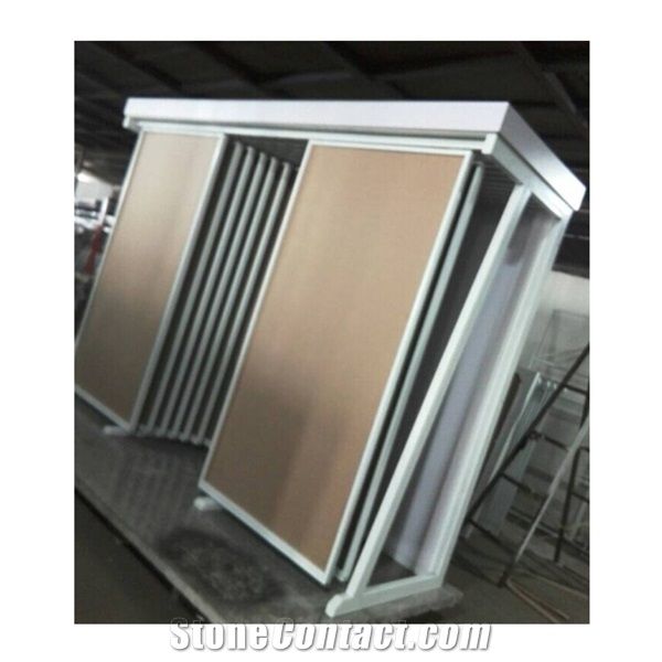 Ceramic Tile Stone Metal Sliding Display Stand