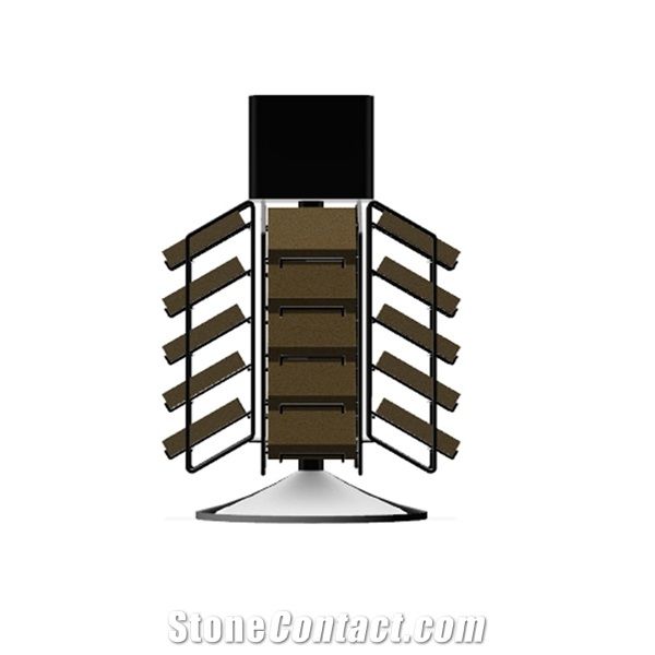 Four Sides Stone Sample Metal Display Rack
