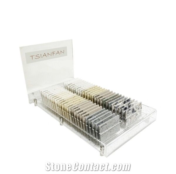 Quartz Display Rack for Countertop Acrylic Sample Stand