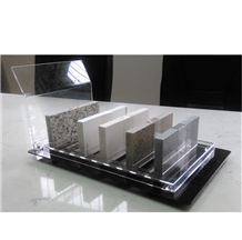 Quartz Display Rack for Countertop Acrylic Sample Stand