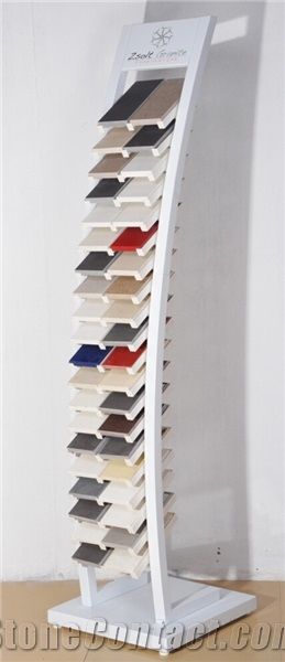 Quartz Granite Stone Display Rack Stand