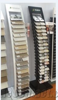 Quartz Granite Stone Display Rack Stand