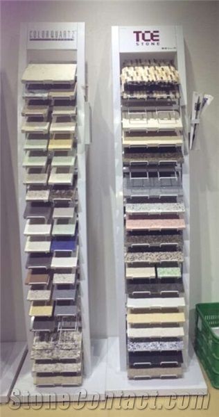 Quartz Granite Stone Display Rack Stand