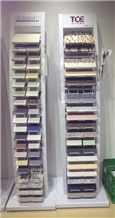 Quartz Granite Stone Display Rack Stand
