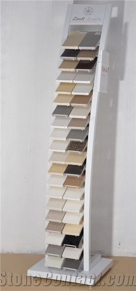 Quartz Granite Stone Display Rack Stand