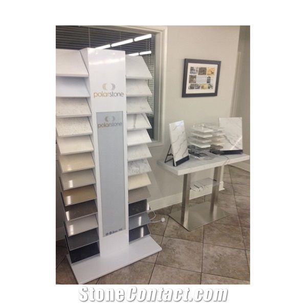 Sr088-Artficial Stone Ipad Display Stand With Led