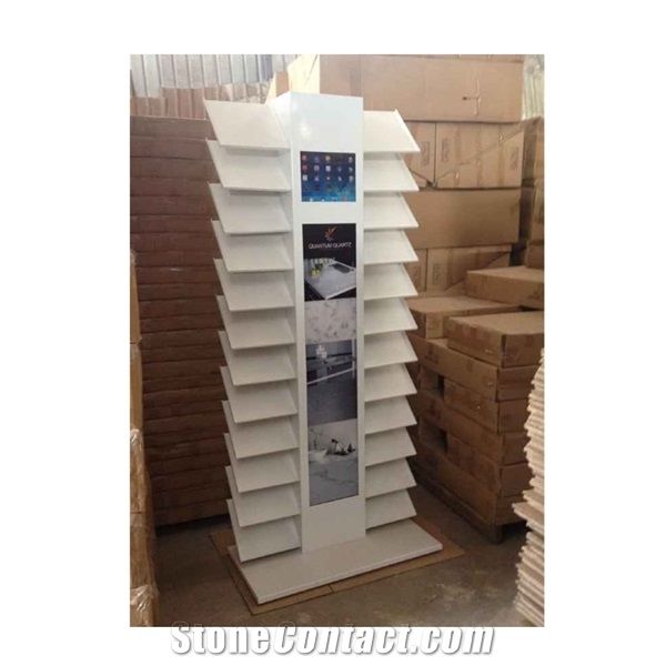 Sr088-Artficial Stone Ipad Display Stand With Led